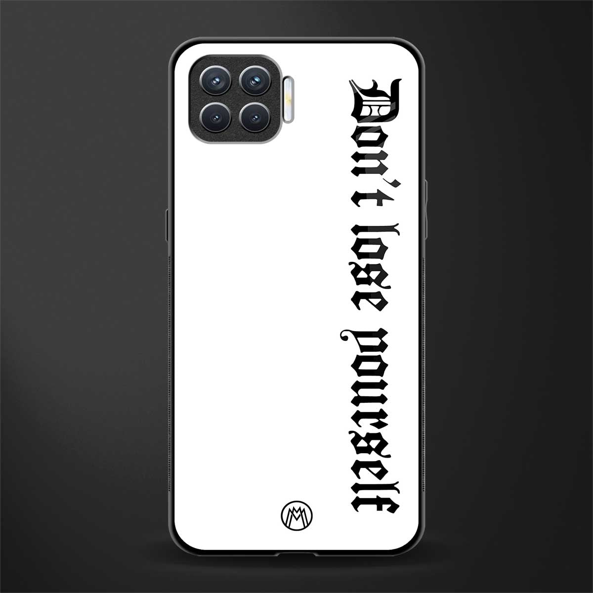 don't lose yourself glass case for oppo f17 pro image
