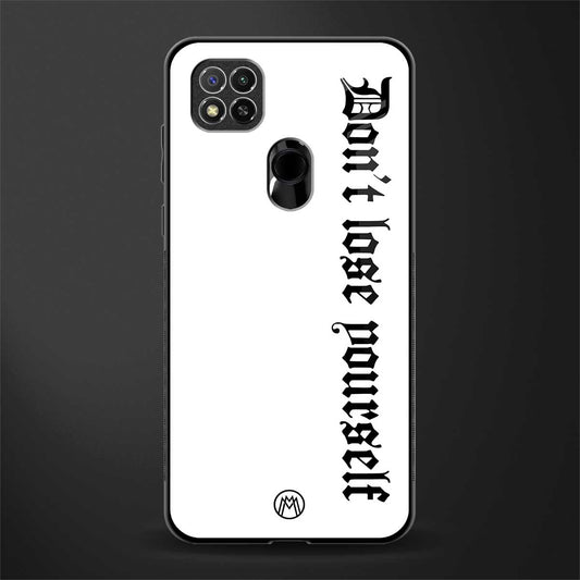 don't lose yourself glass case for redmi 9 image