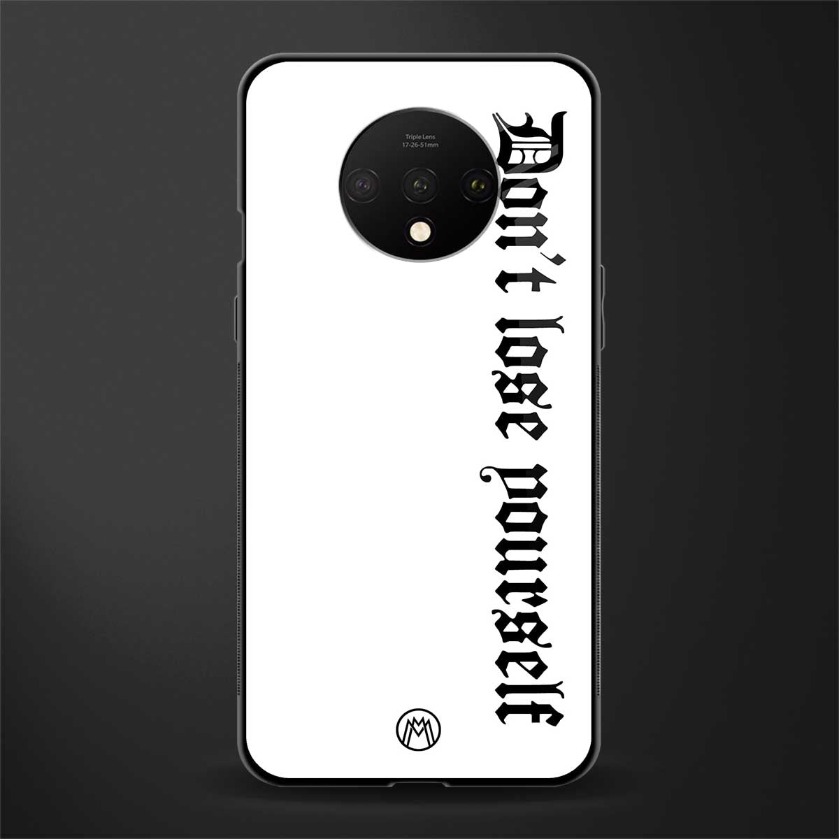 don't lose yourself glass case for oneplus 7t image