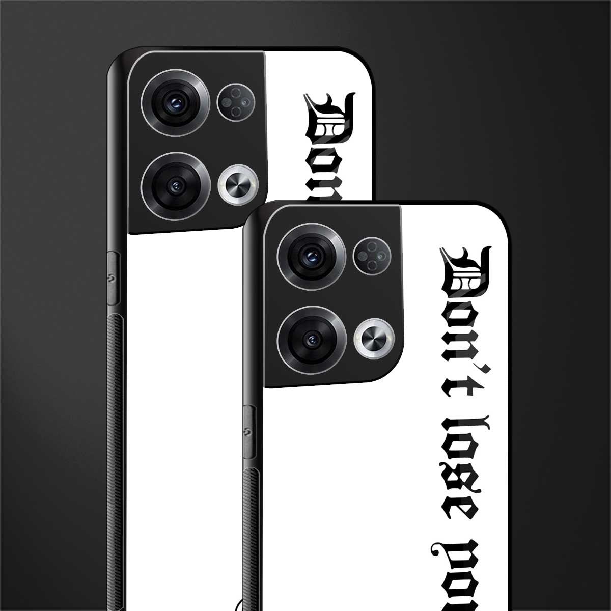 don't lose yourself back phone cover | glass case for oppo reno 8