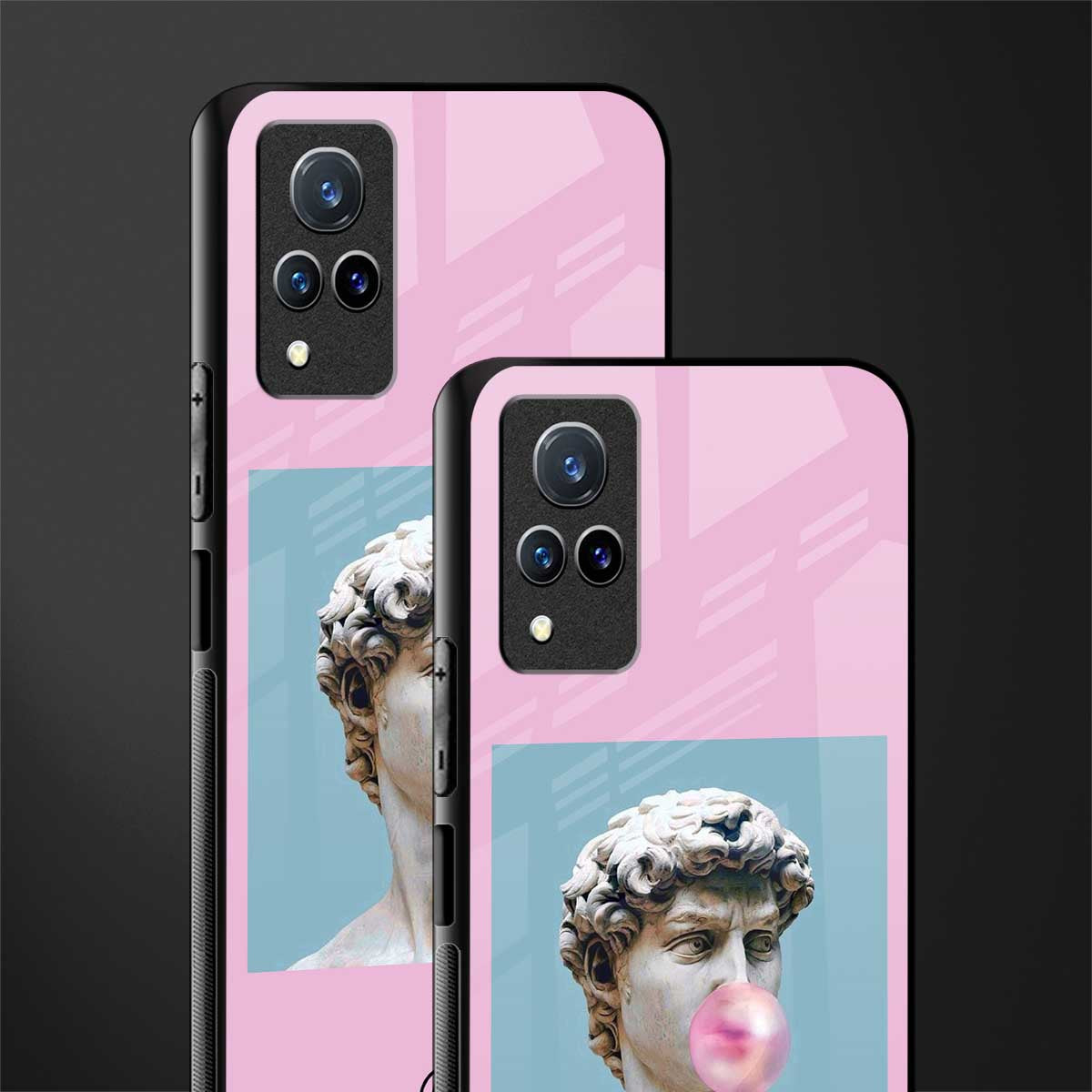 dope david michelangelo glass case for vivo v21 5g image-2