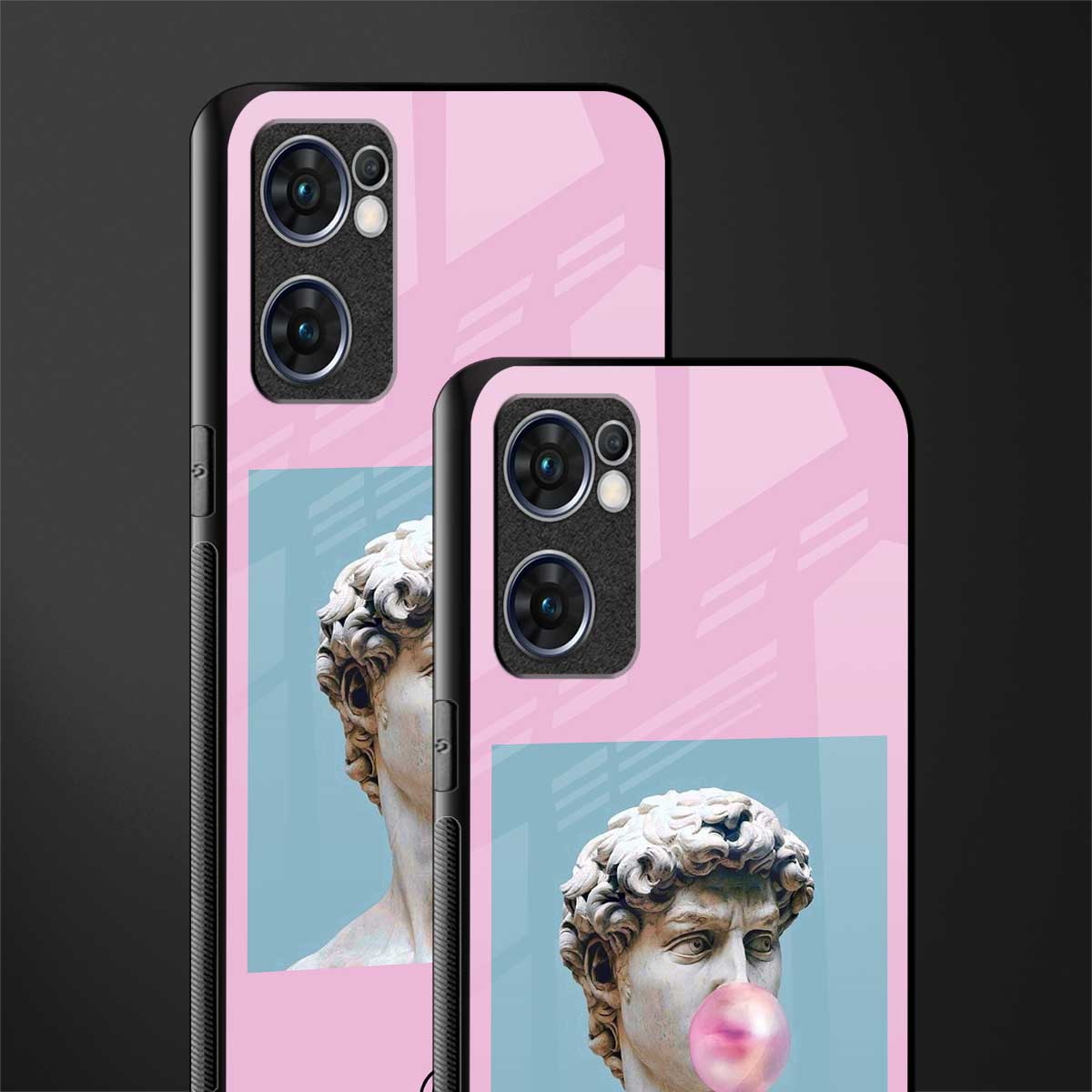 dope david michelangelo glass case for oppo reno7 5g image-2