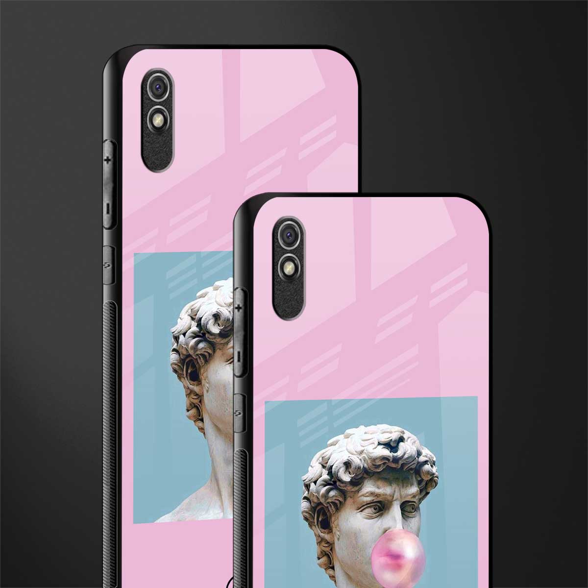 dope david michelangelo glass case for redmi 9i image-2