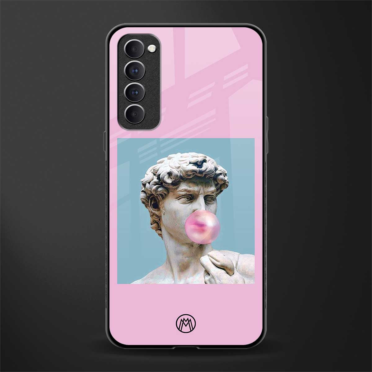 dope david michelangelo glass case for oppo reno 4 pro image