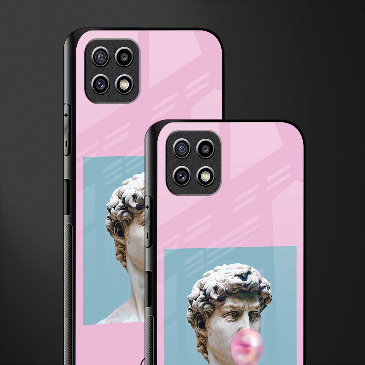 dope david michelangelo glass case for samsung galaxy a22 5g image-2
