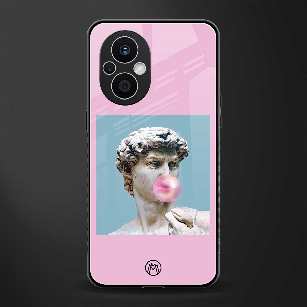 dope david michelangelo back phone cover | glass case for oppo f21 pro 5g