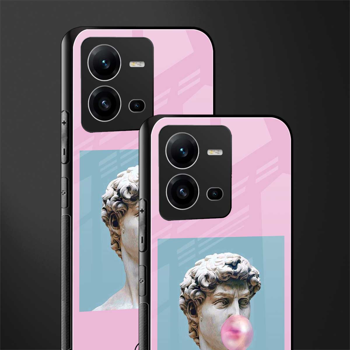 dope david michelangelo back phone cover | glass case for vivo v25-5g
