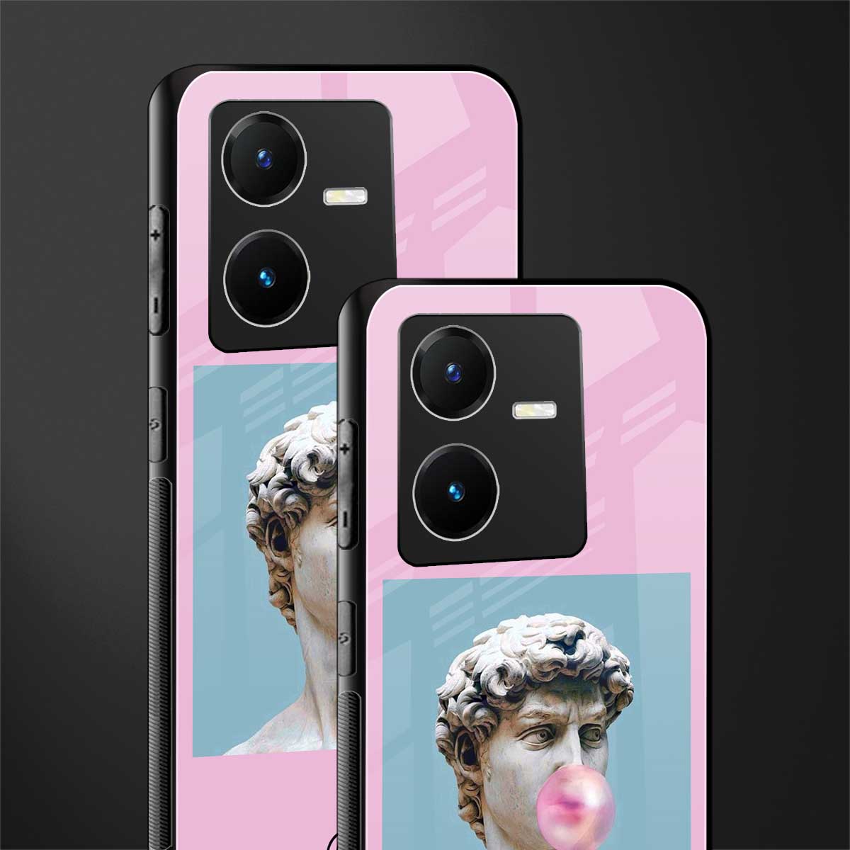 dope david michelangelo back phone cover | glass case for vivo y22