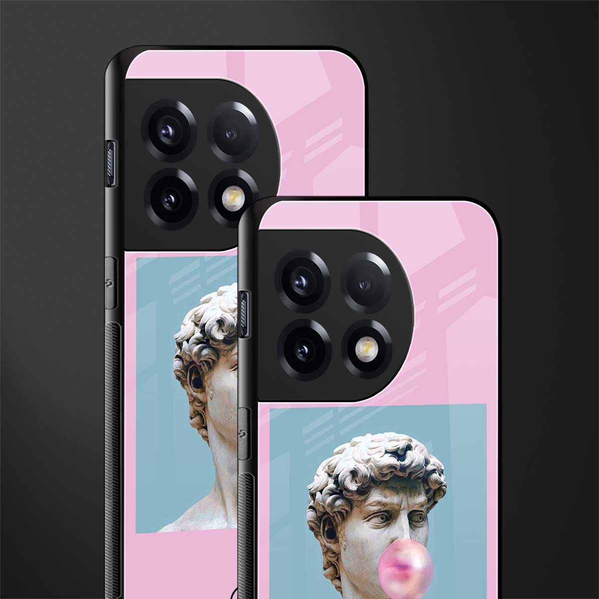 dope david michelangelo back phone cover | glass case for oneplus 11r