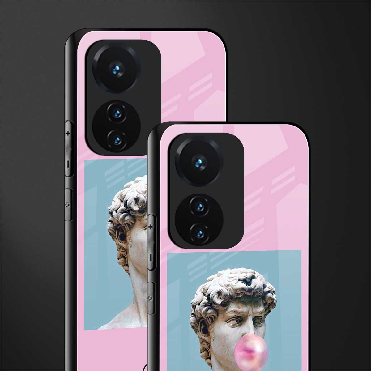 dope david michelangelo back phone cover | glass case for vivo t1 44w 4g