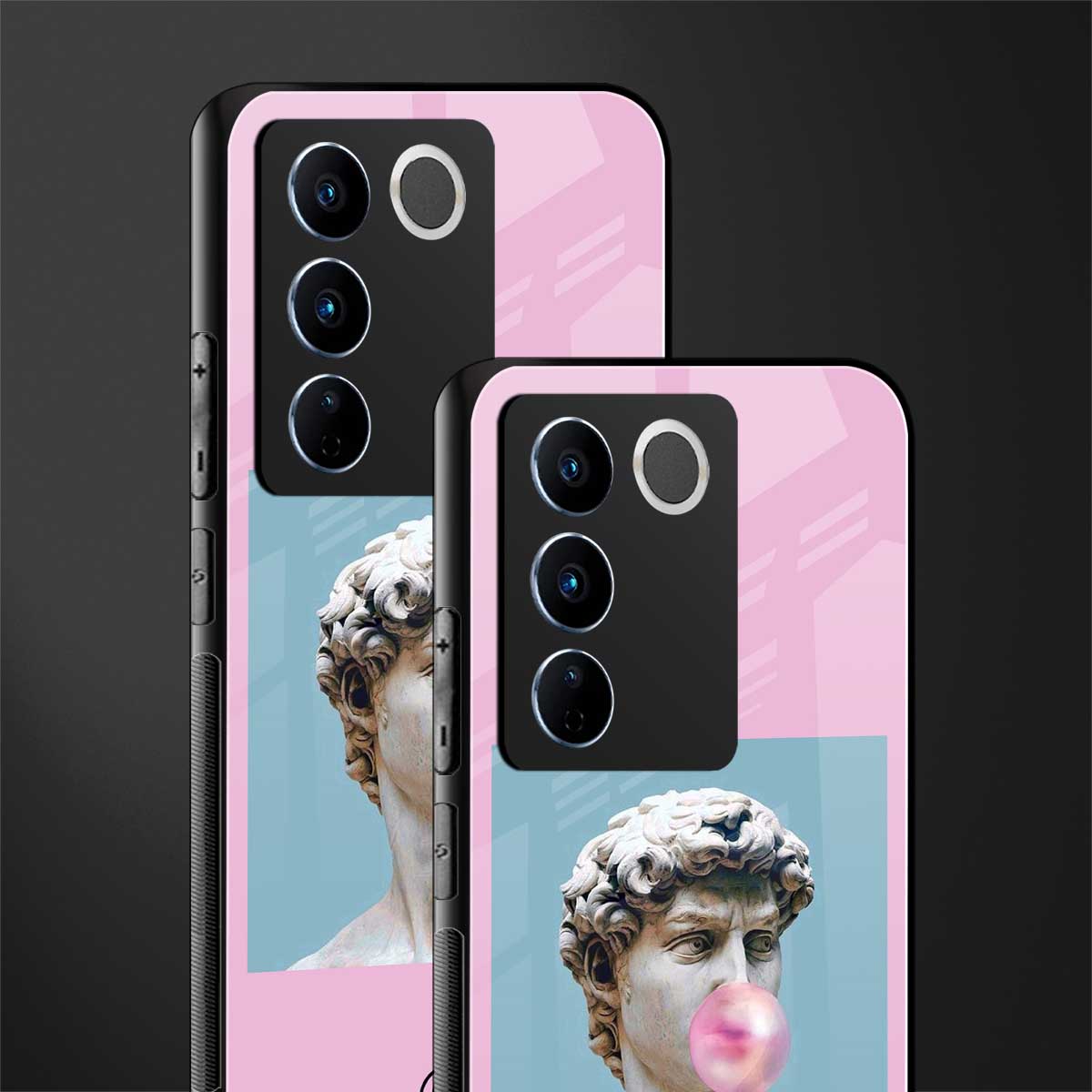 dope david michelangelo back phone cover | glass case for vivo v27 pro 5g