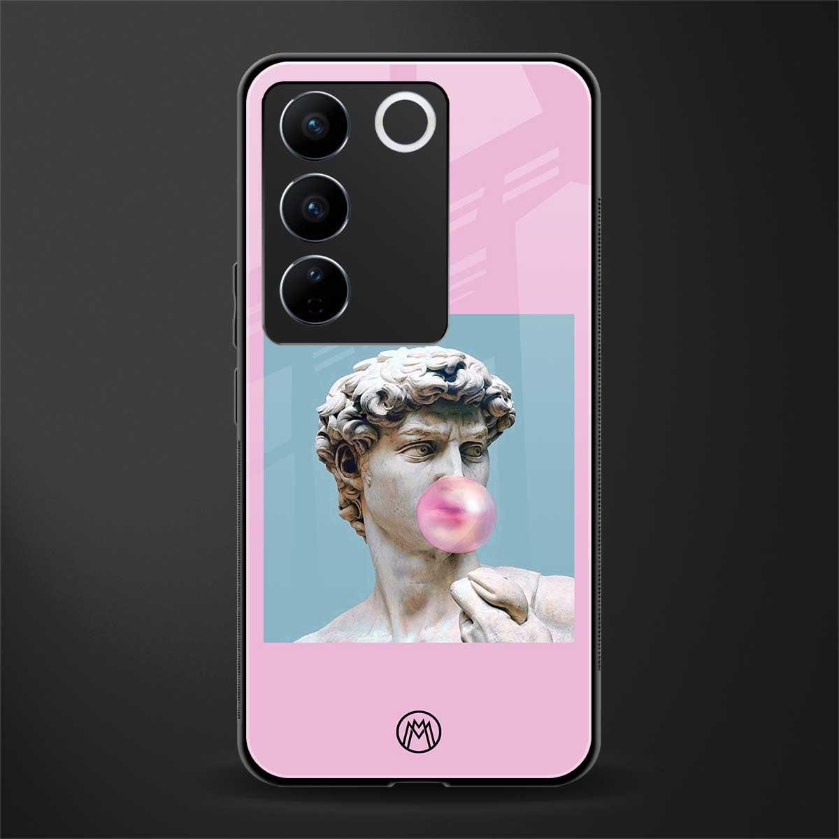 dope david michelangelo back phone cover | glass case for vivo v27 pro 5g