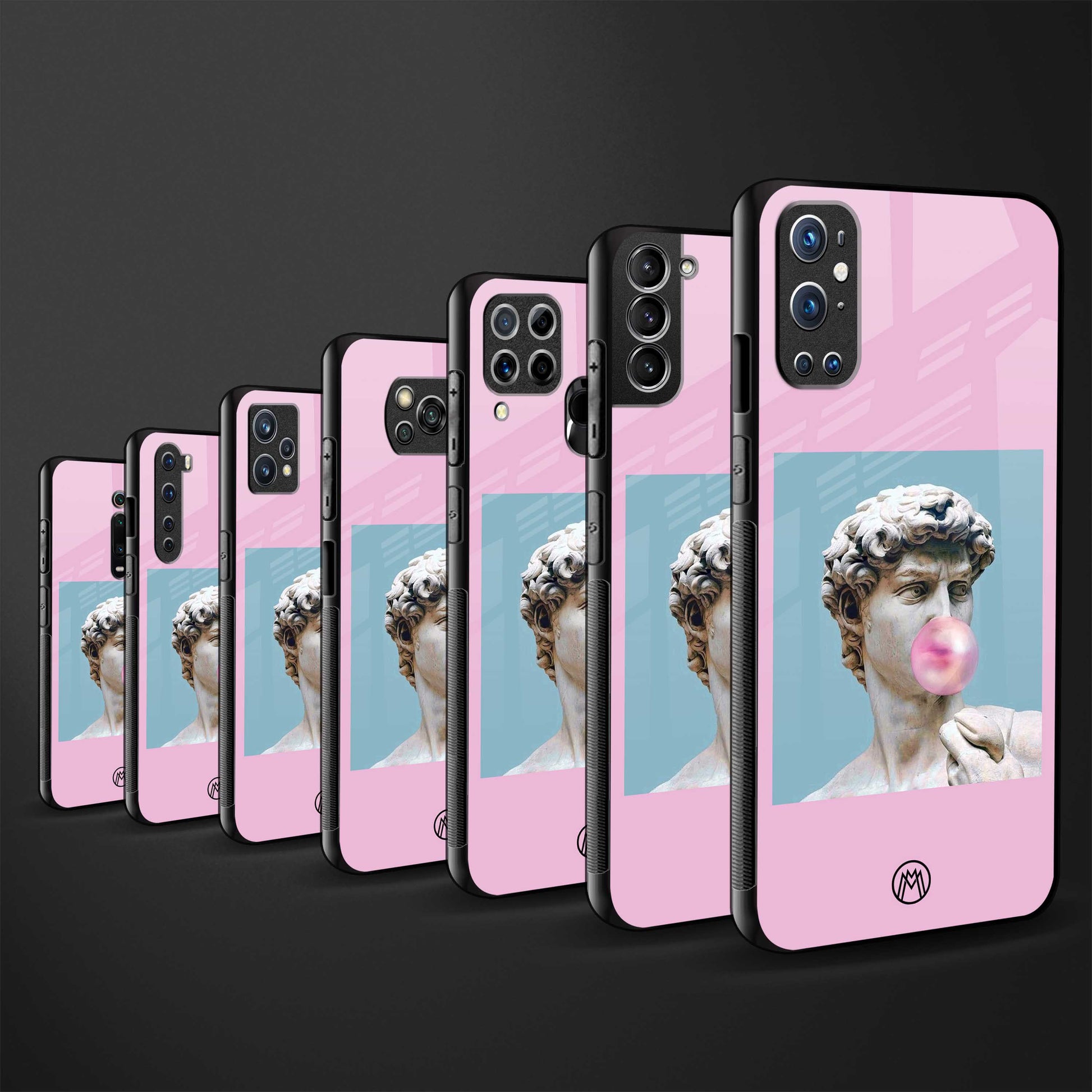 dope david michelangelo back phone cover | glass case for oppo a74 4g