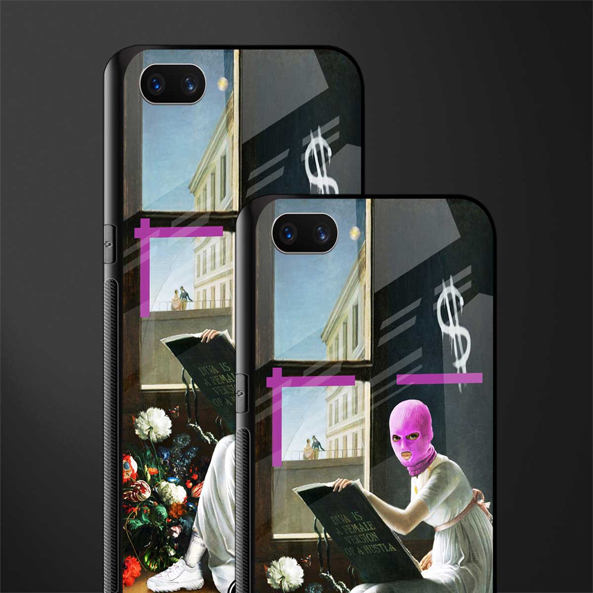 dope diva glass case for oppo a3s image-2