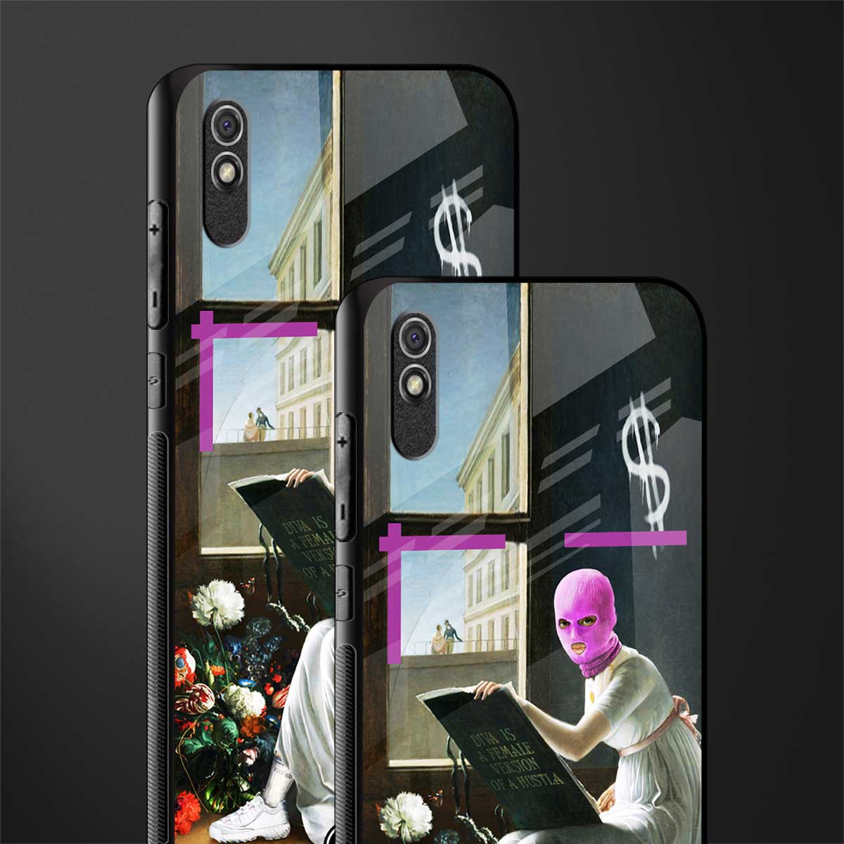 dope diva glass case for redmi 9i image-2