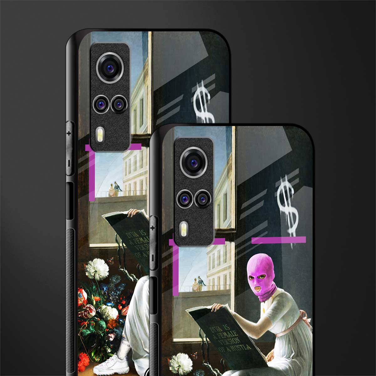 dope diva glass case for vivo y51 image-2
