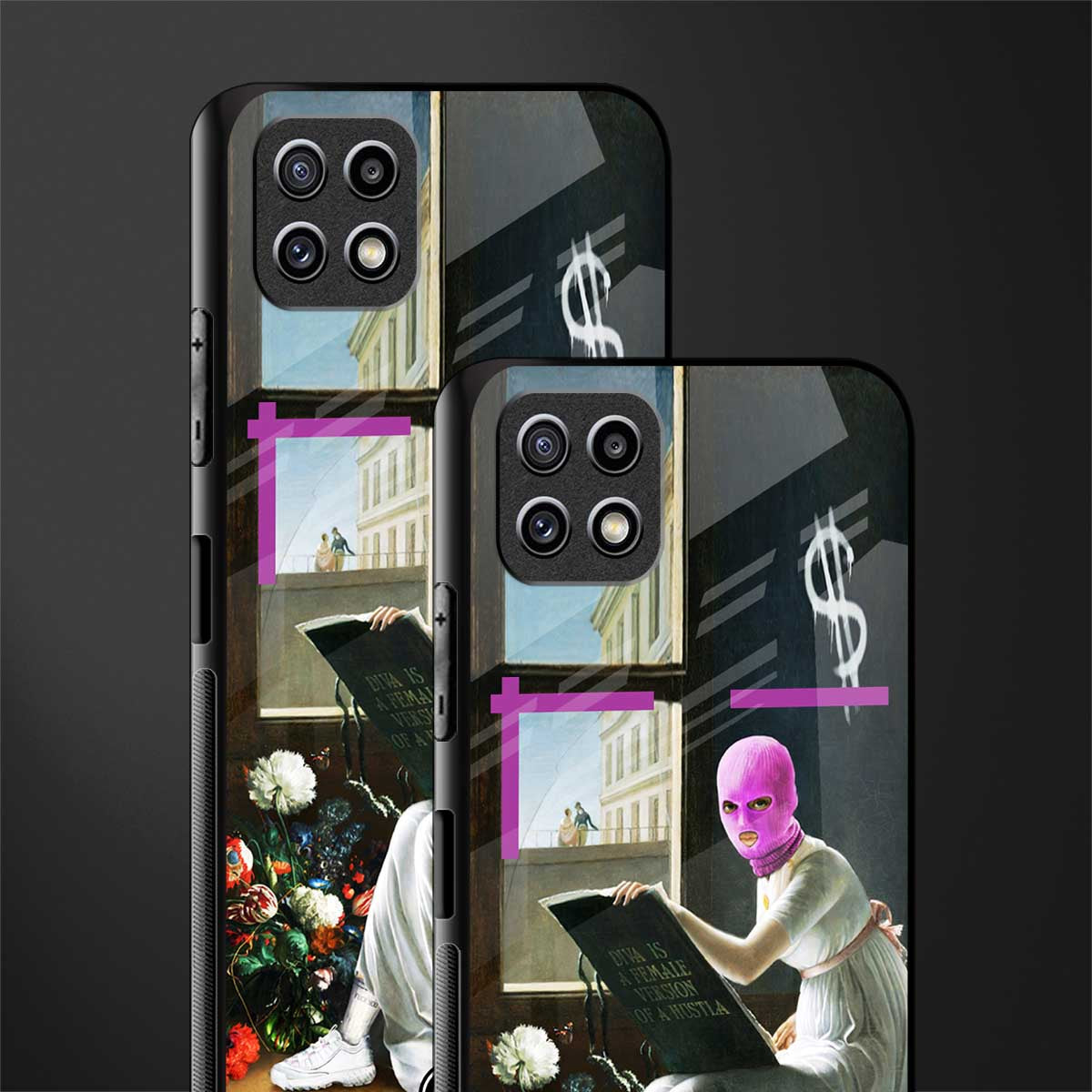 dope diva glass case for samsung galaxy a22 5g image-2