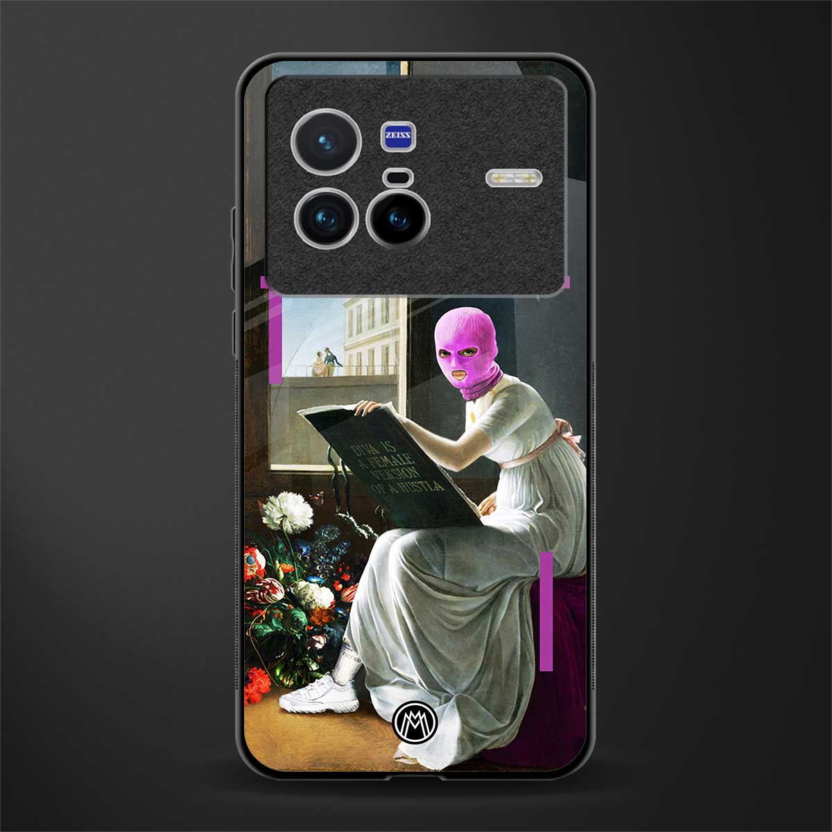 dope diva glass case for vivo x80 image
