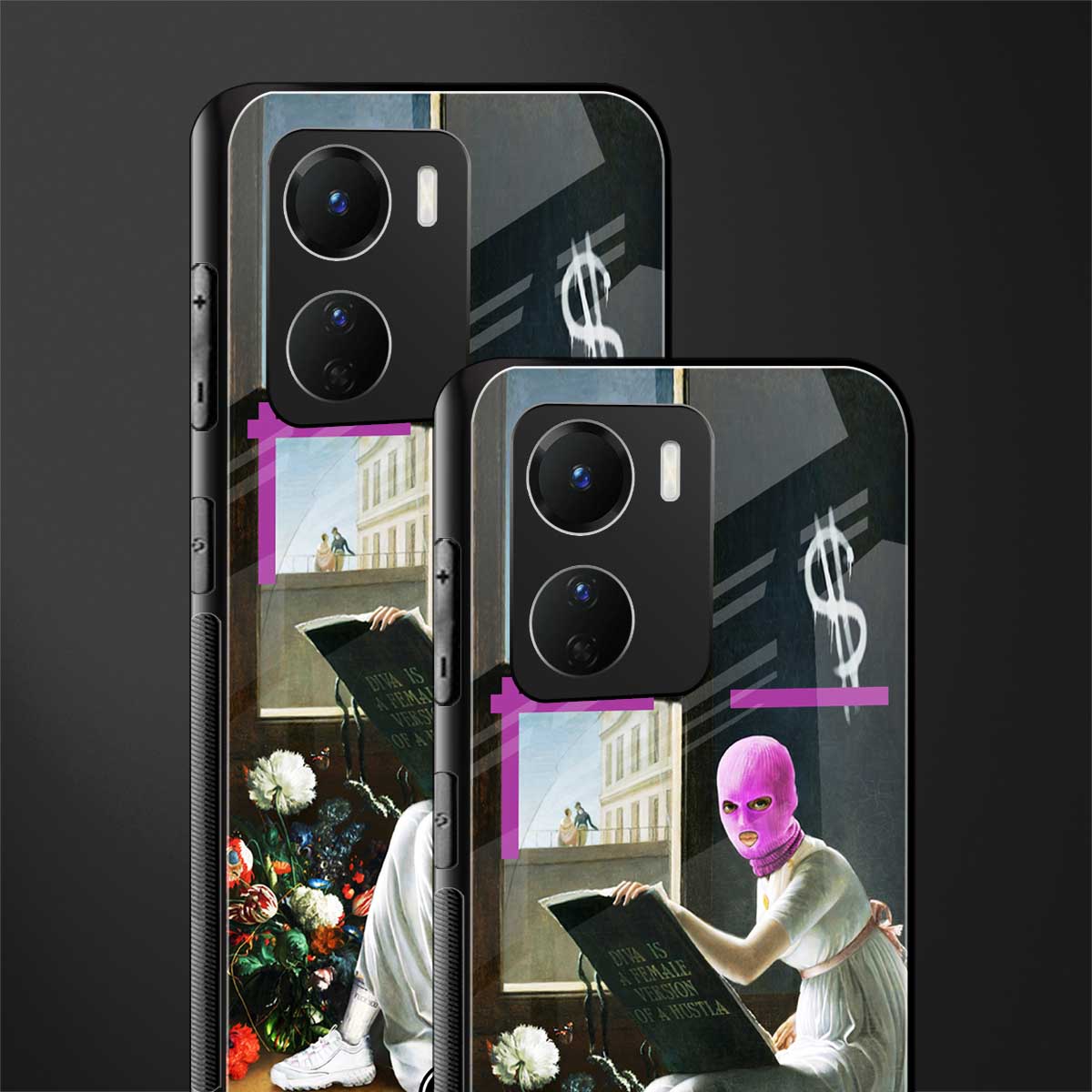 dope diva back phone cover | glass case for vivo y16