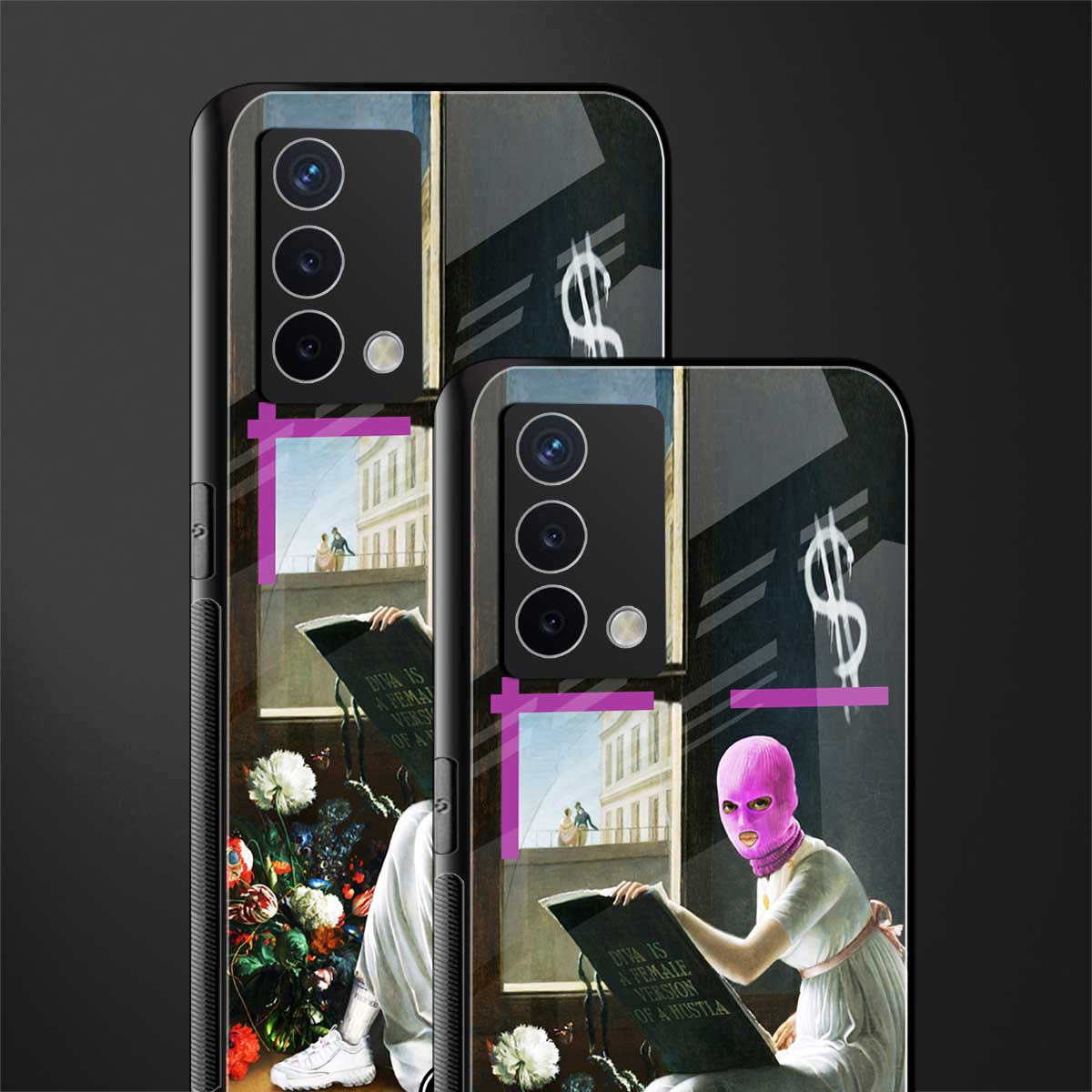 dope diva back phone cover | glass case for oppo a74 4g
