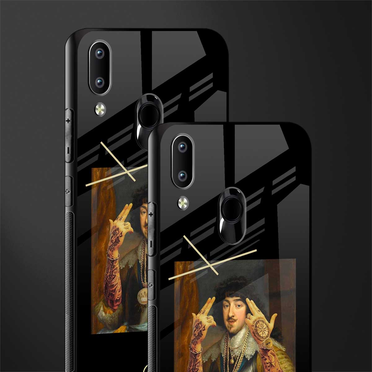dope napoleon glass case for vivo y91 image-2
