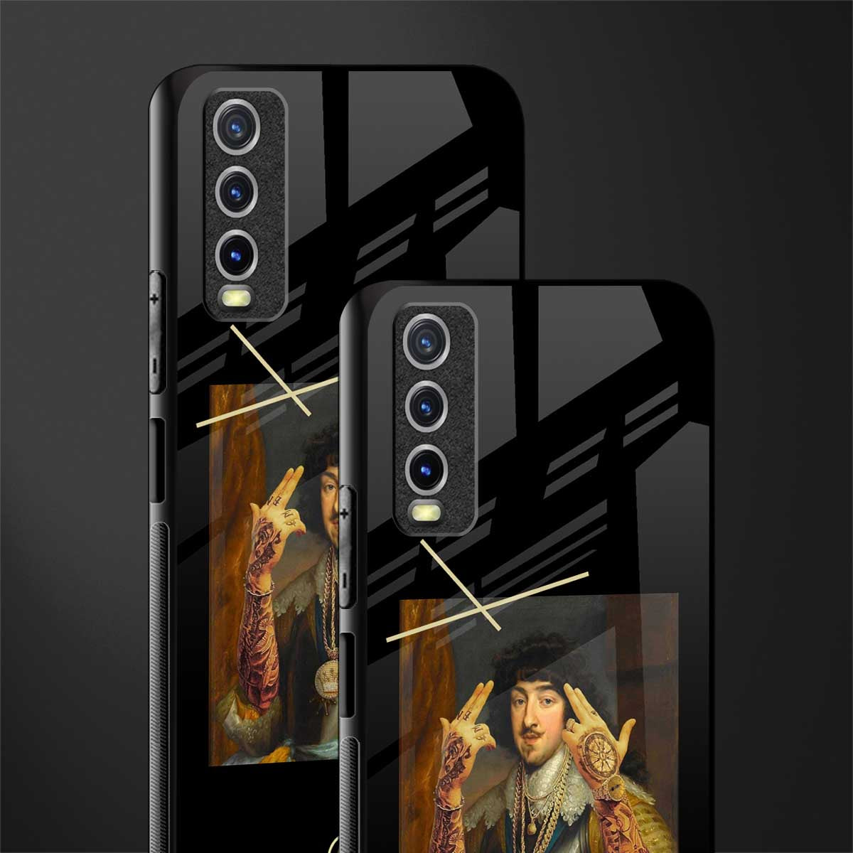 dope napoleon glass case for vivo y12g image-2
