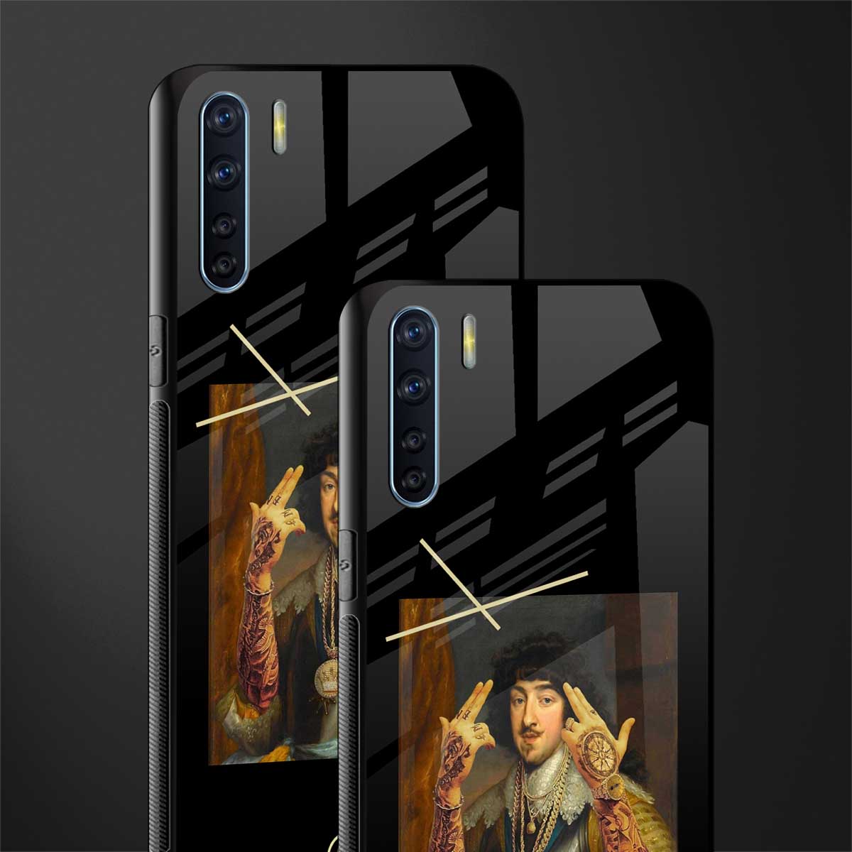 dope napoleon glass case for oppo f15 image-2