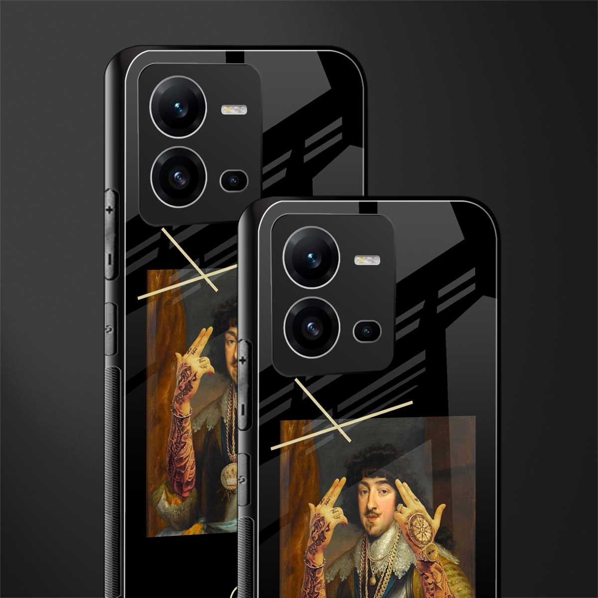 dope napoleon back phone cover | glass case for vivo v25-5g