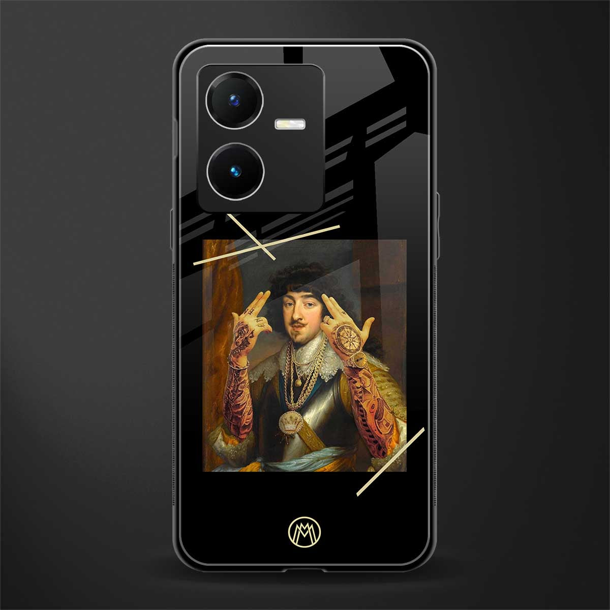 dope napoleon back phone cover | glass case for vivo y22