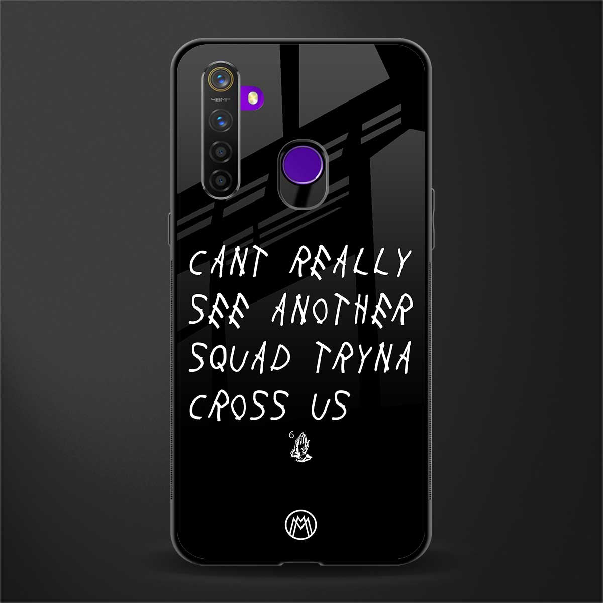 dope squad glass case for realme 5s image