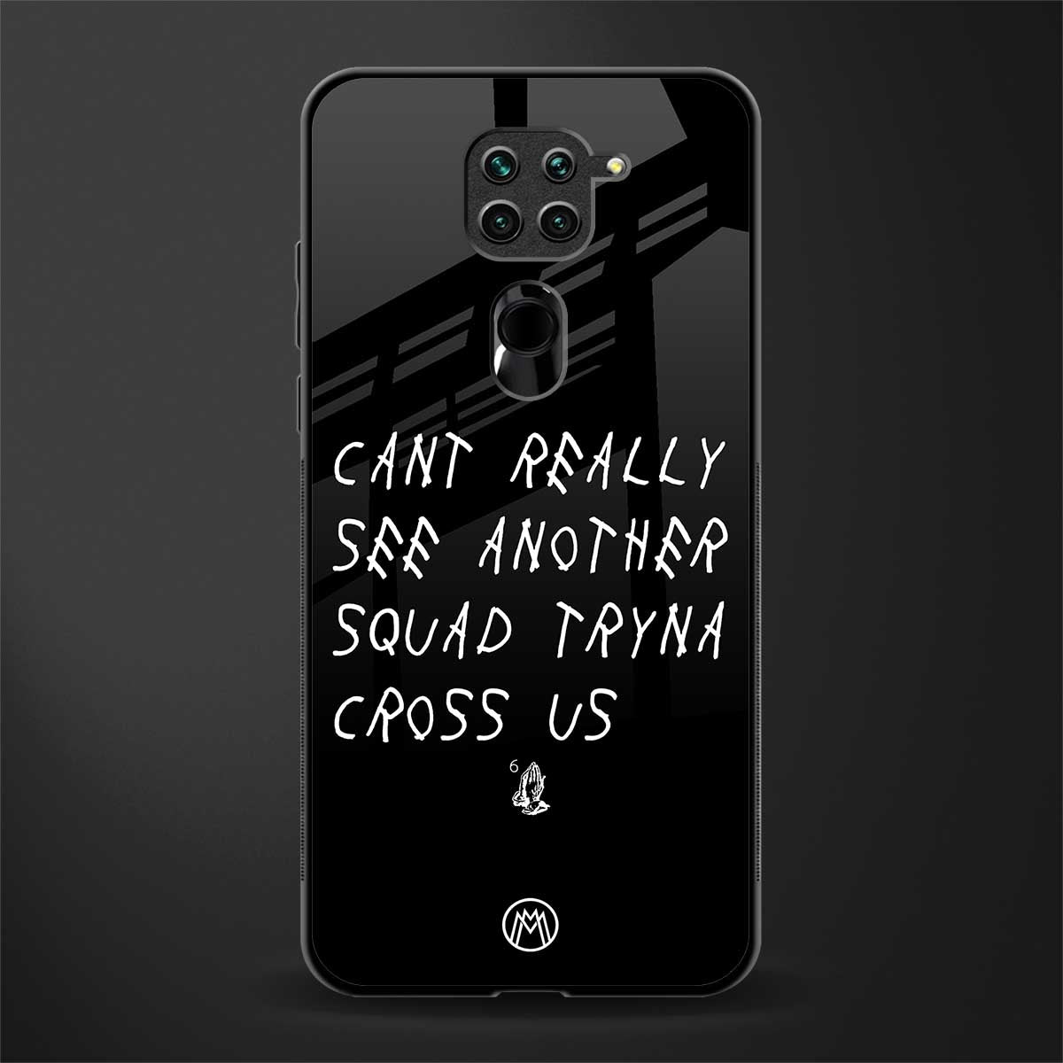 dope squad glass case for redmi note 9 image