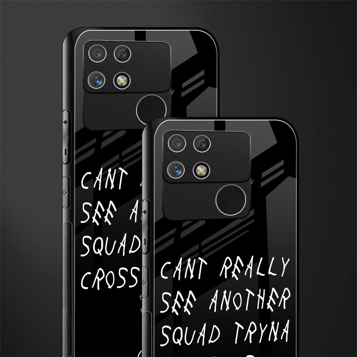 dope squad back phone cover | glass case for realme narzo 50a