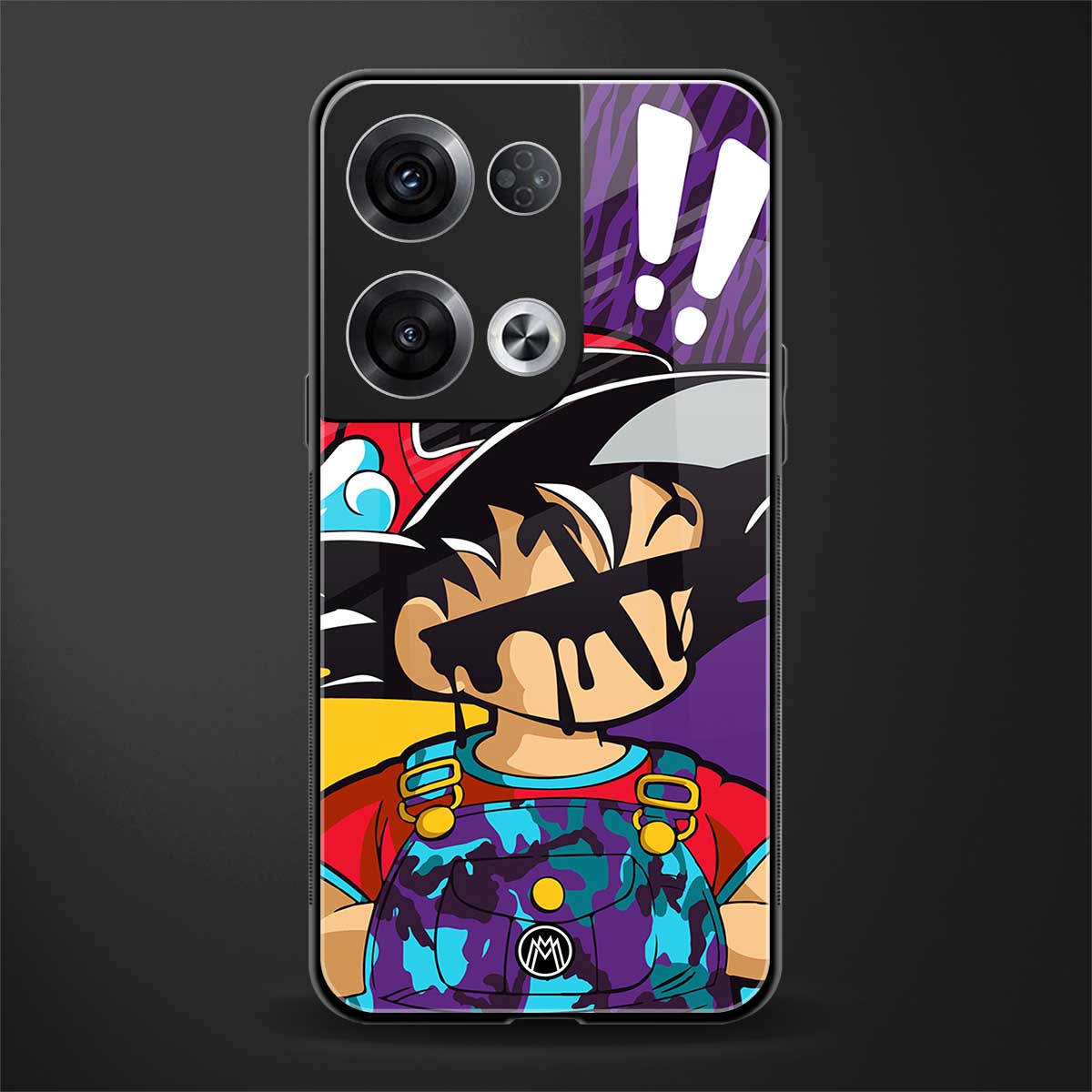 dragon ball z art back phone cover | glass case for oppo reno 8