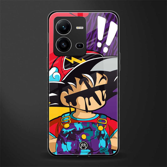 dragon ball z art back phone cover | glass case for vivo v25-5g