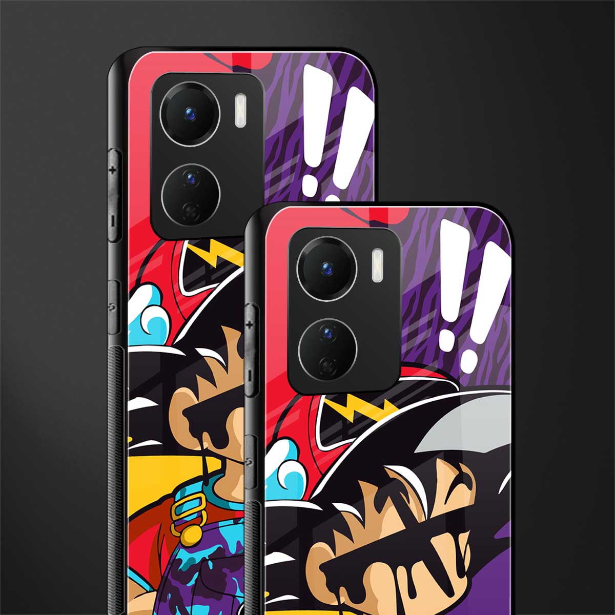 dragon ball z art back phone cover | glass case for vivo y16