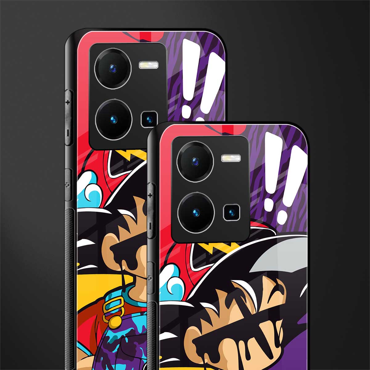 dragon ball z art back phone cover | glass case for vivo y35 4g