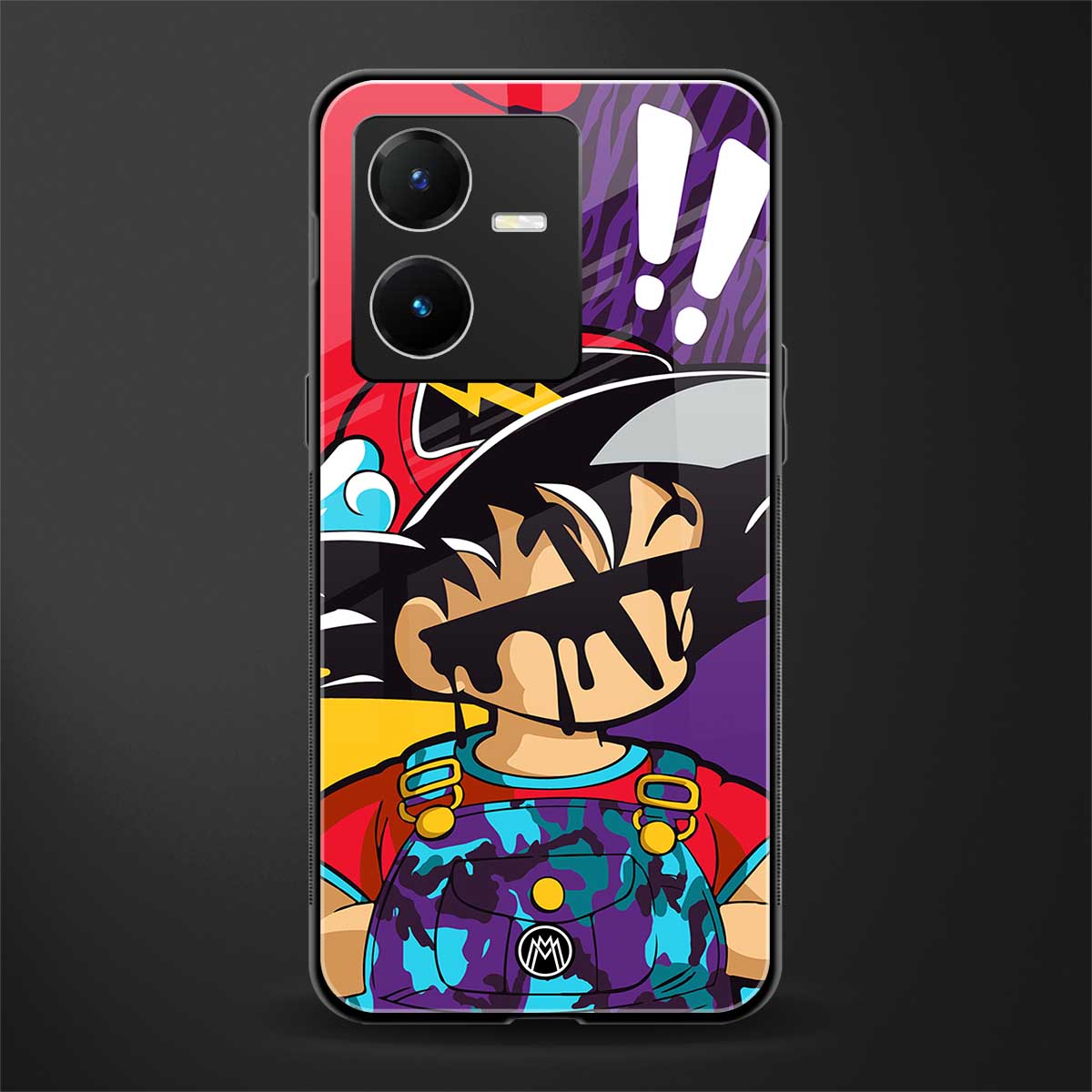 dragon ball z art back phone cover | glass case for vivo y22