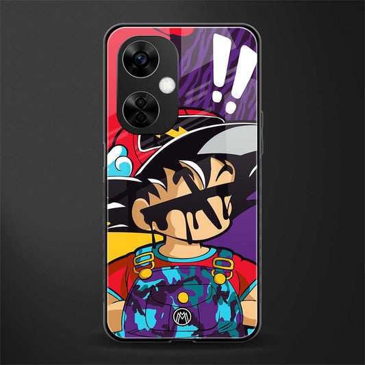 dragon ball z art back phone cover | glass case for oneplus nord ce 3 lite