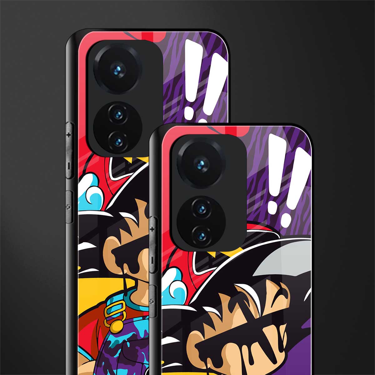 dragon ball z art back phone cover | glass case for vivo t1 44w 4g