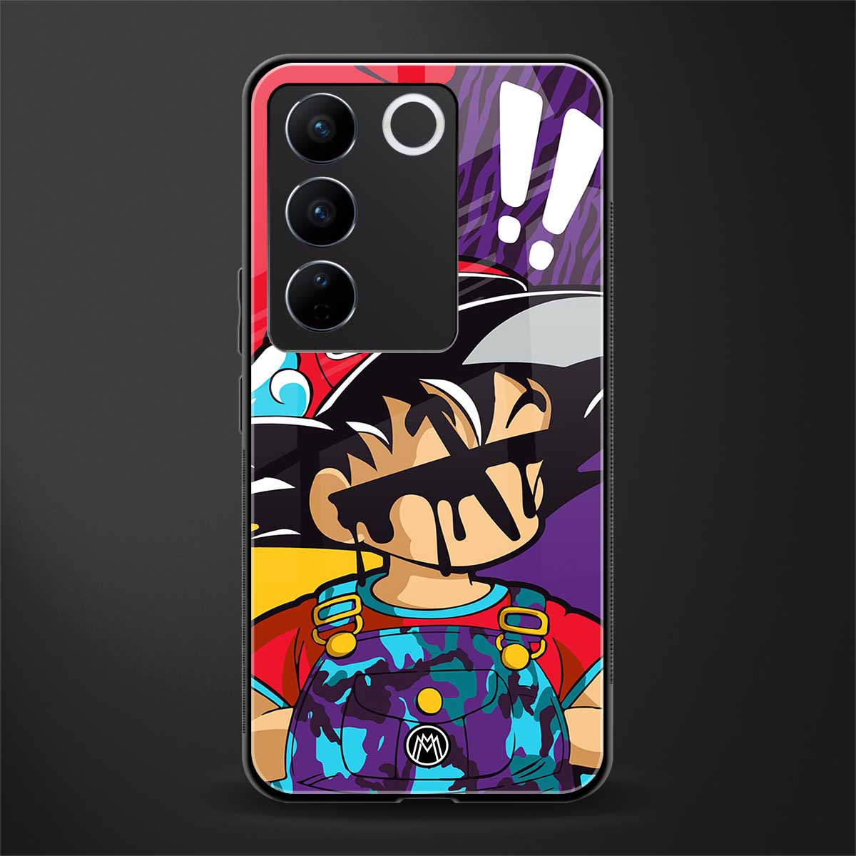 dragon ball z art back phone cover | glass case for vivo v27 pro 5g