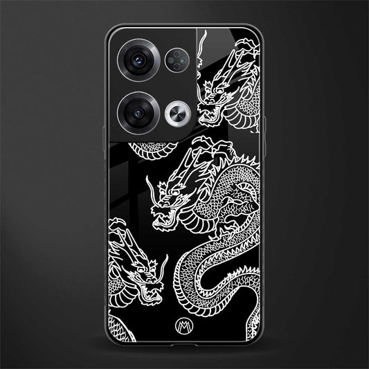 dragons back phone cover | glass case for oppo reno 8