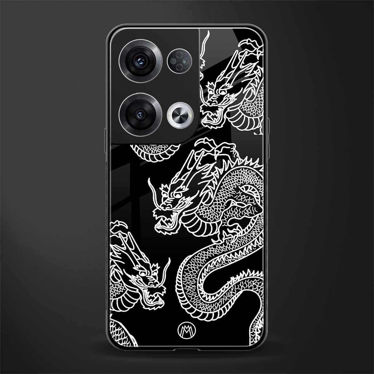 dragons back phone cover | glass case for oppo reno 8 pro