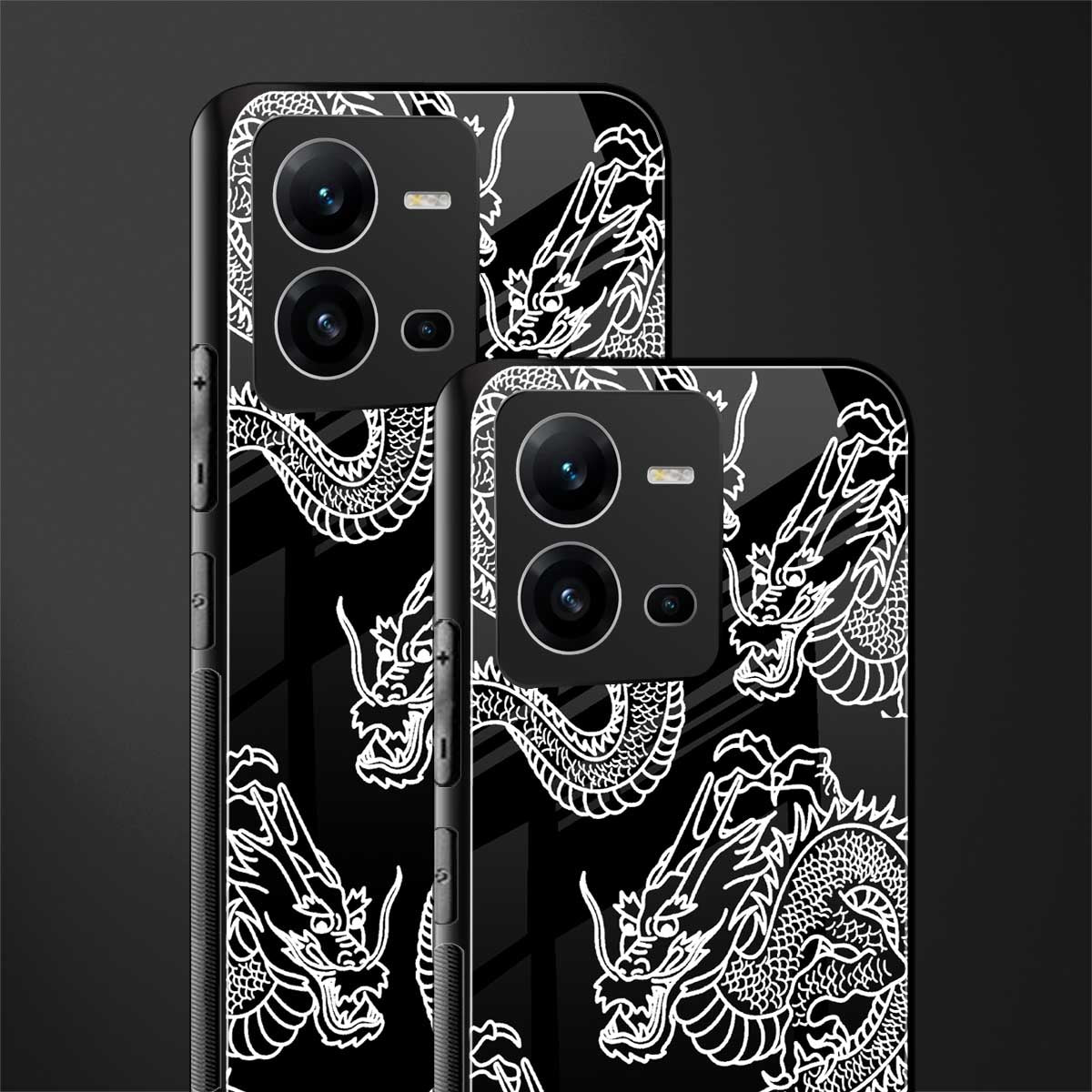 dragons back phone cover | glass case for vivo v25-5g