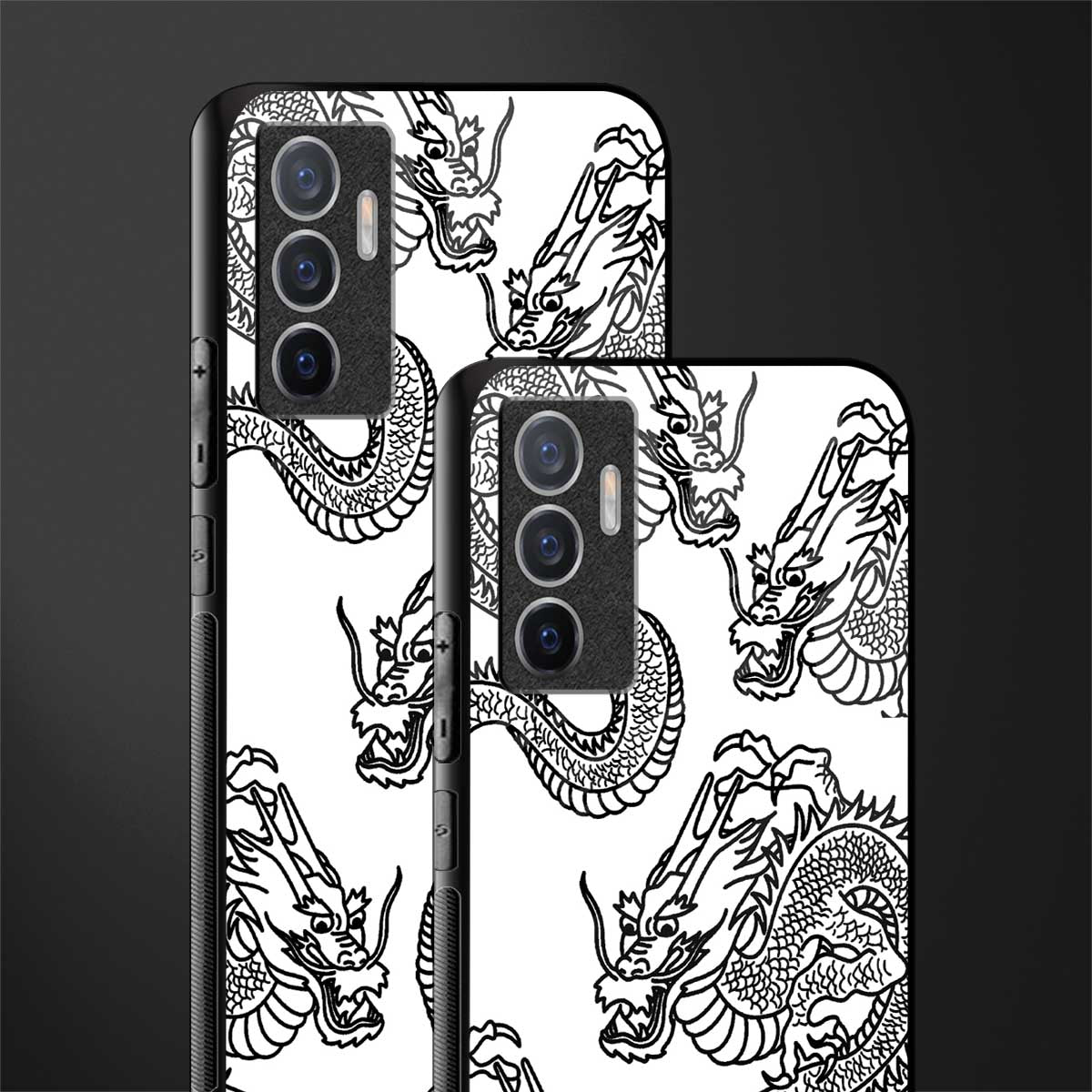 dragons lite glass case for vivo v23e image-2