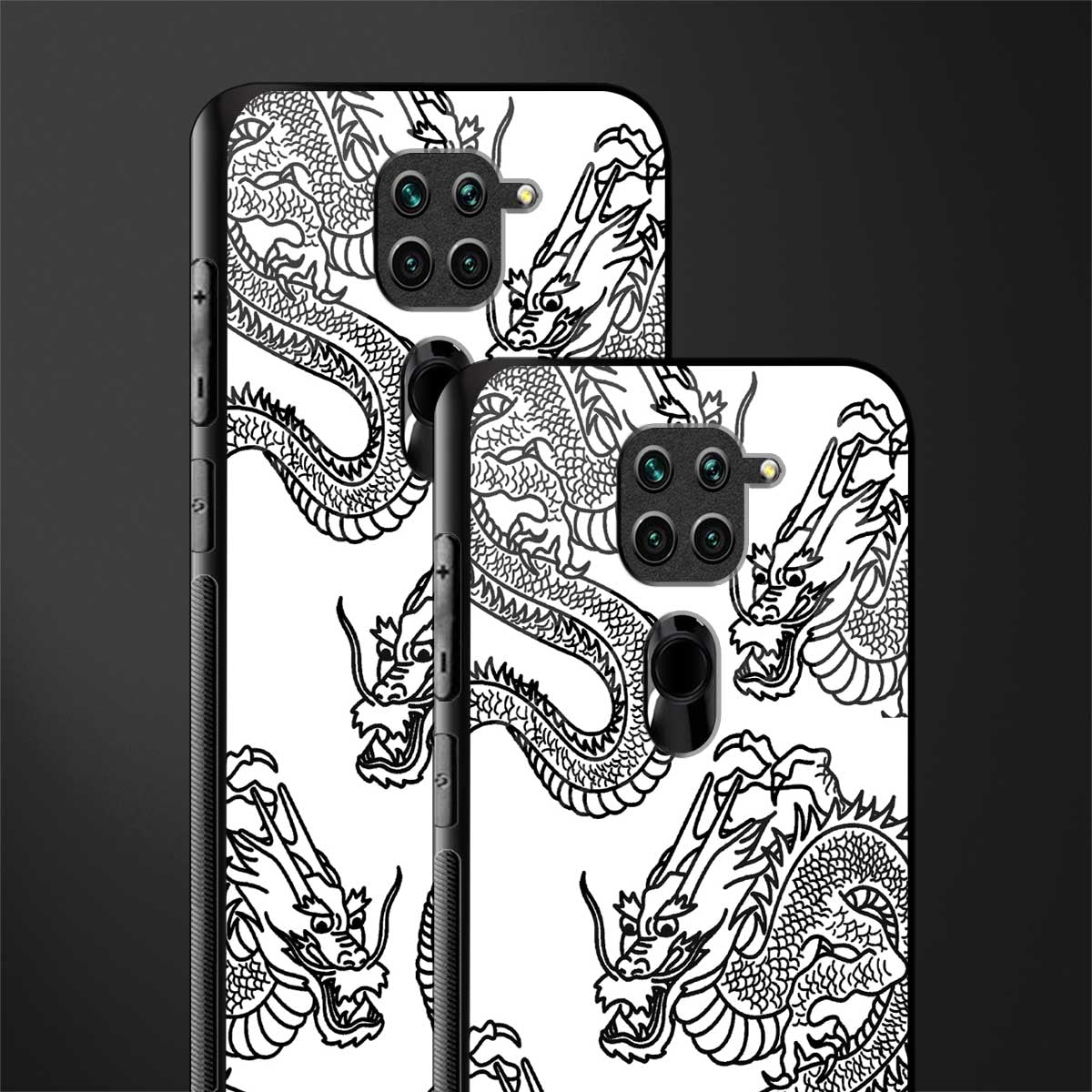 dragons lite glass case for redmi note 9 image-2