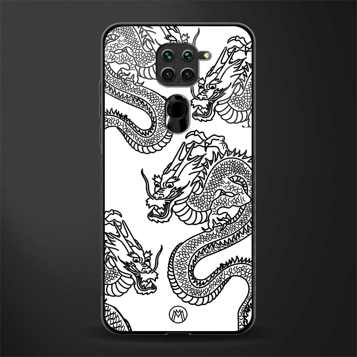 dragons lite glass case for redmi note 9 image