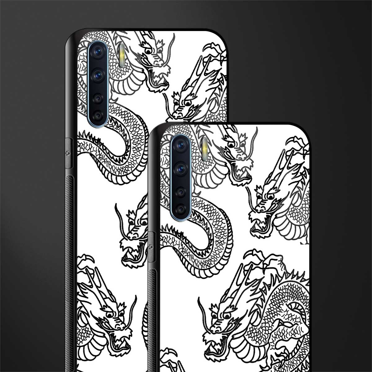 dragons lite glass case for oppo f15 image-2