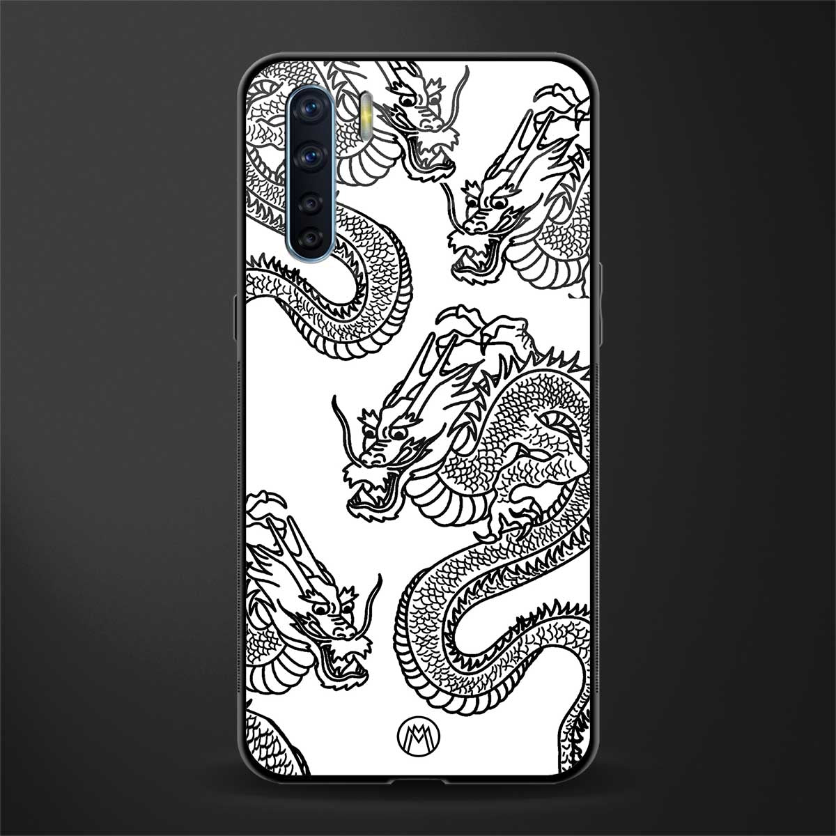 dragons lite glass case for oppo f15 image