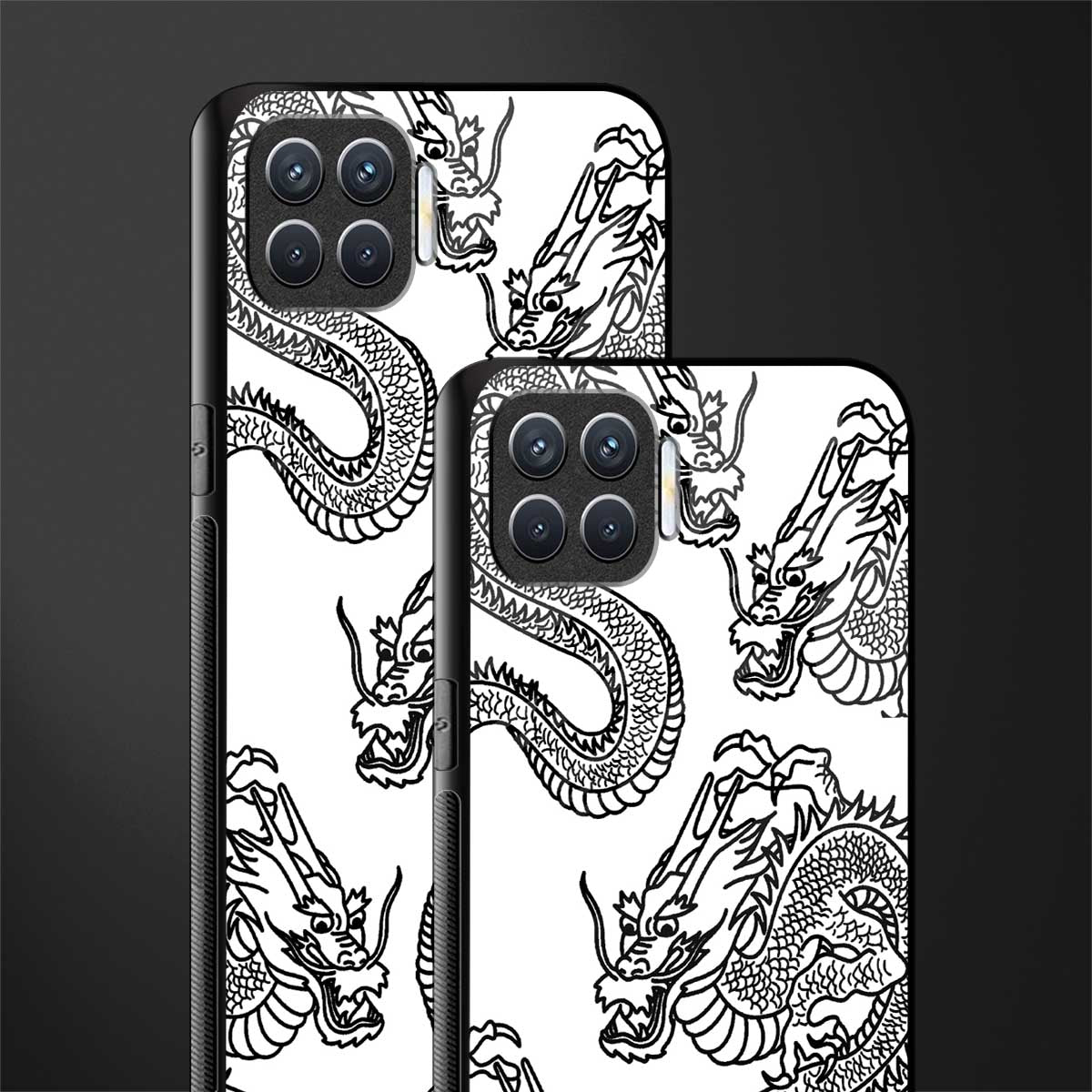 dragons lite glass case for oppo f17 pro image-2
