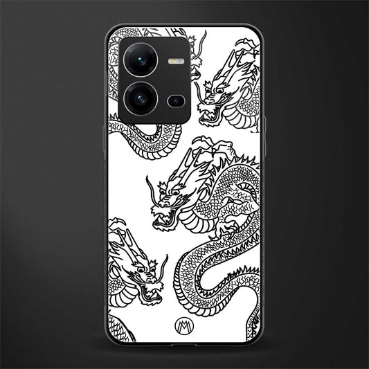 dragons lite back phone cover | glass case for vivo v25-5g